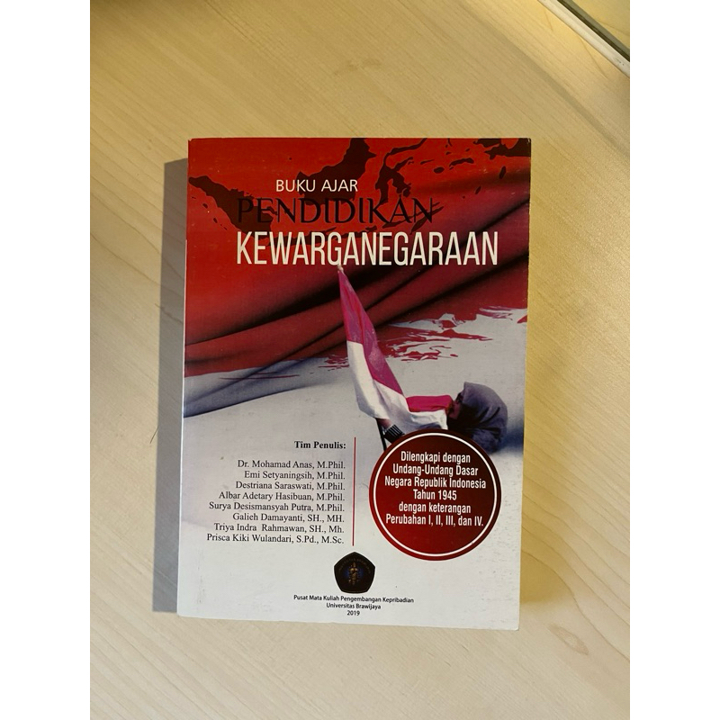 Buku Ajar Pendidikan Kewarganegaraan Universitas Brawijaya (UB)