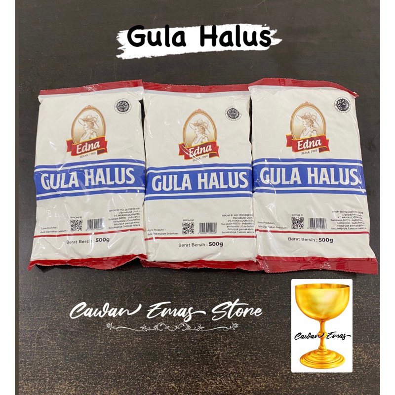 

gula halus 500gr / gula halus edna / gula halus premium