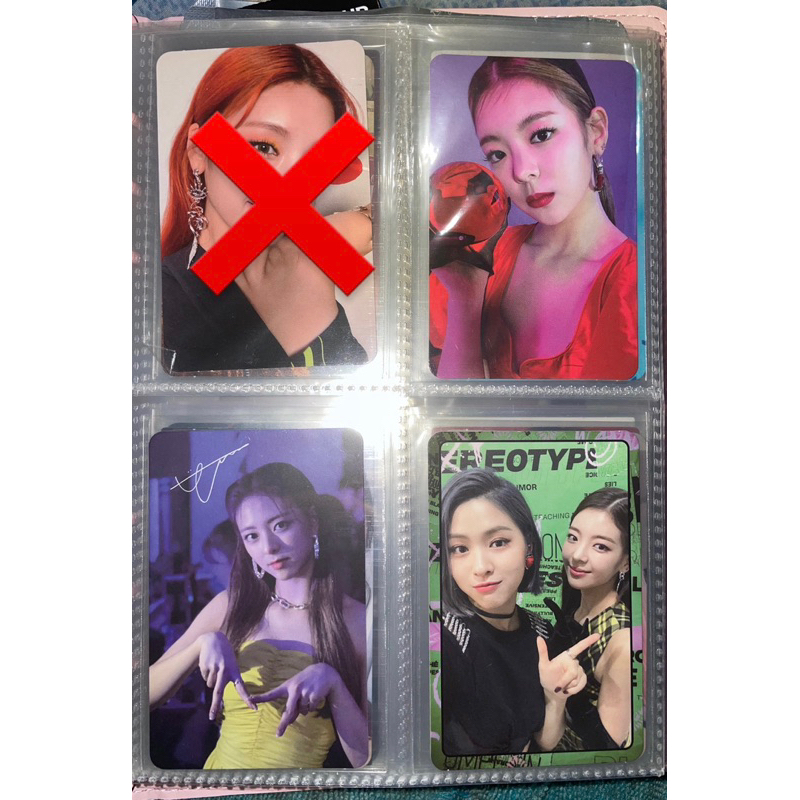 photocard itzy icy wannabe lia ryujin yuna signed csi yeji pout in the morning selfie