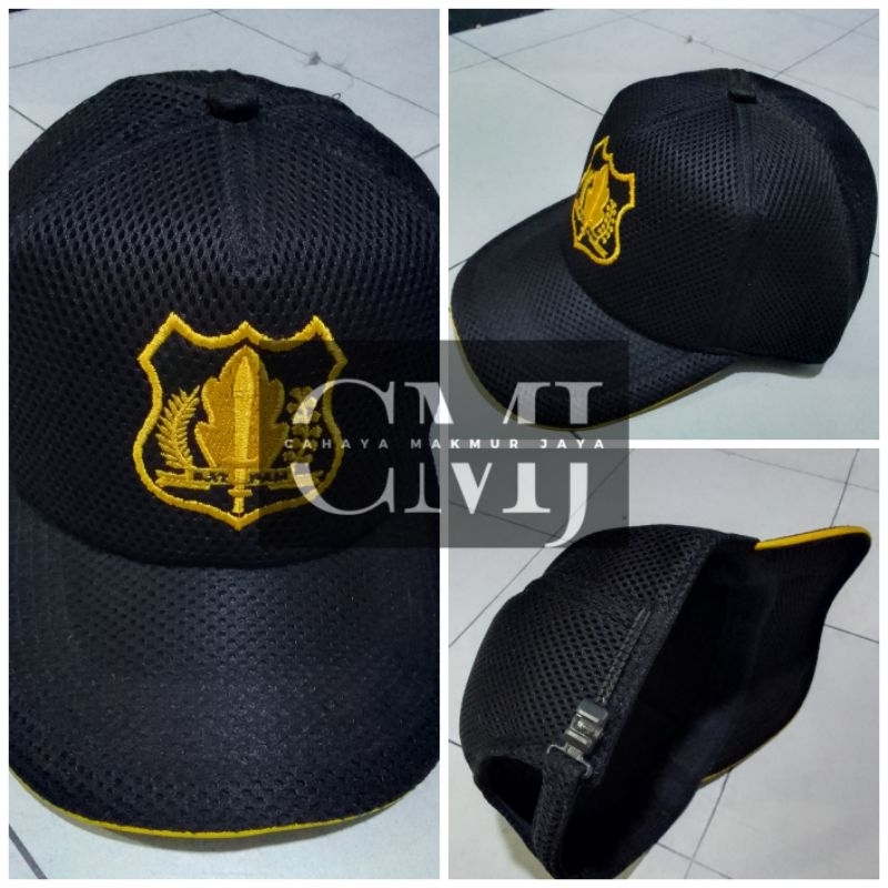 Topi security / satpam hitam - security / satpam Topi hitam