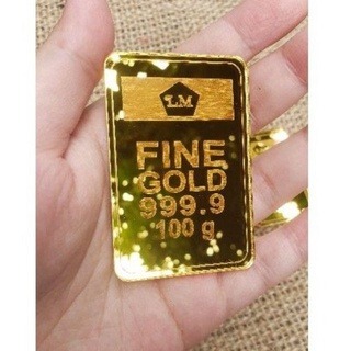 Replika emas batangan/ logam mulia/ dekorasi mahar