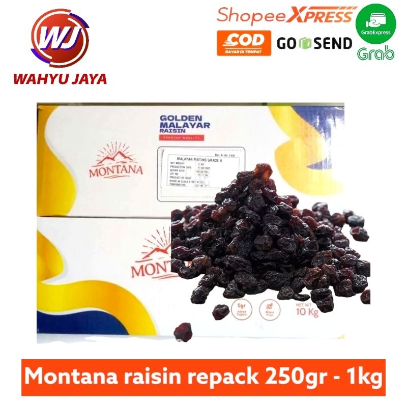 

Montana raisin repack 100gram - 1kg/Kismis Mariani 100gr-1kg
