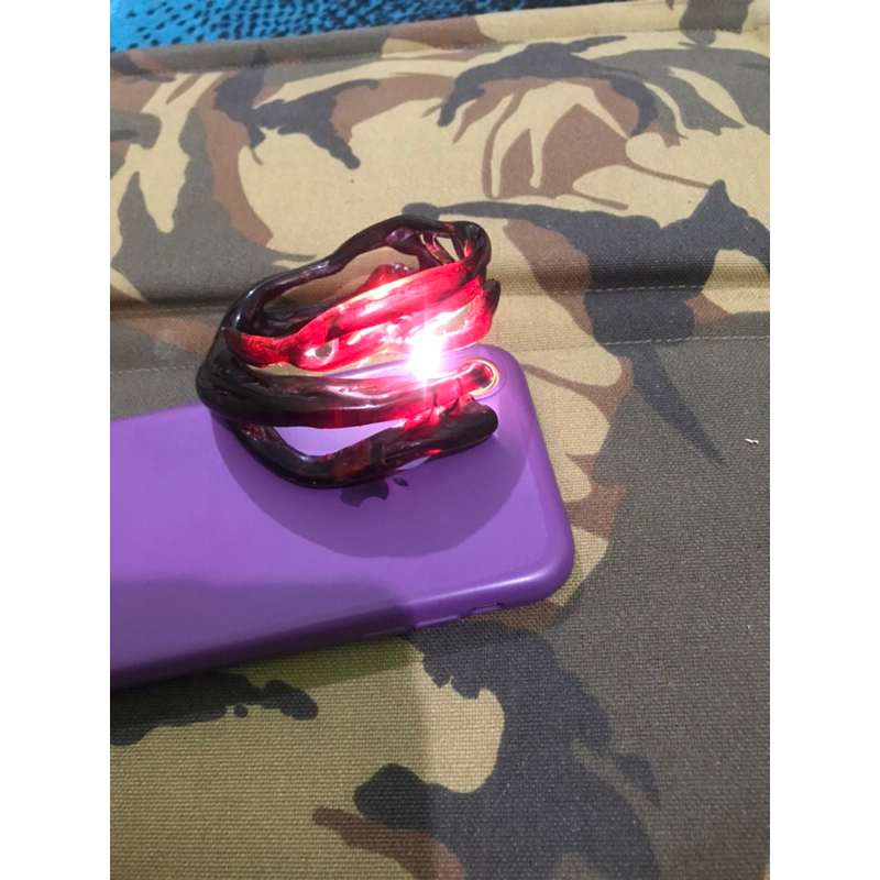 GELANG AKAR BAHAR ASLI TEMBUS CAHAYA COMBONG