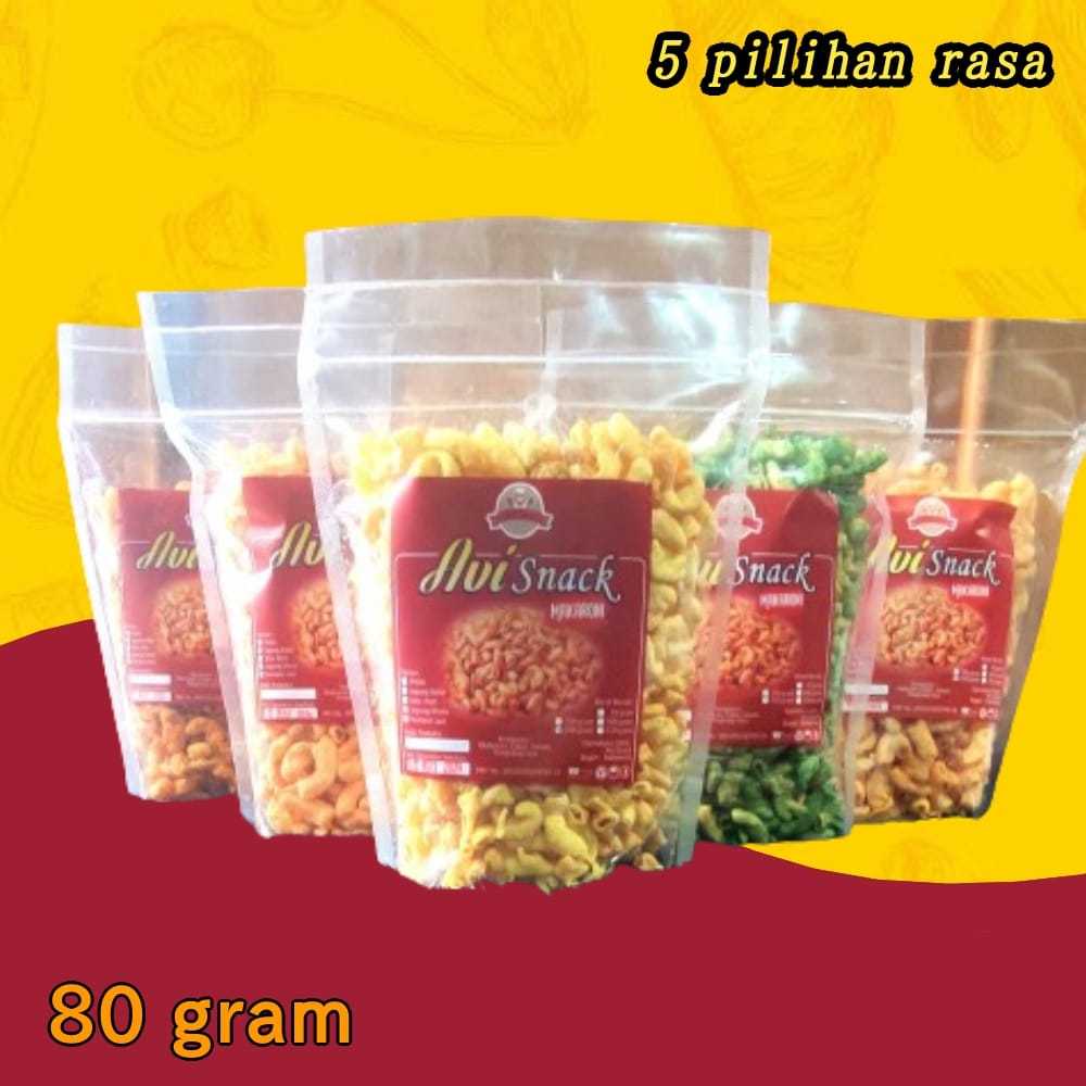 

Avi Snack Makaroni Bantat 80 gram Premium Ori Jagung manis bakar pedas rumput laut gurih asin Sultan asli