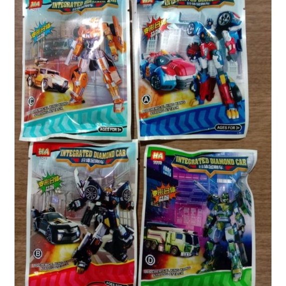 berkualitas 5 pcs mainan grenjeng kecil robot bongkar pasang