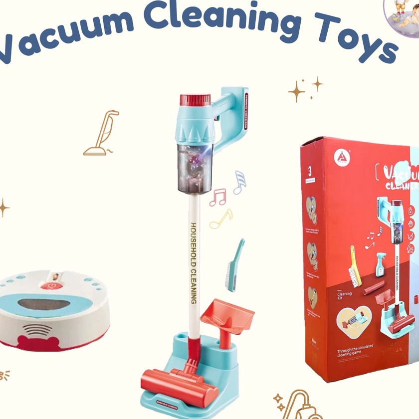 KF7 vacuum cleaner toy kids sweeping robot toy kids mainan sapu anak cleaning tools mainan sapu anak