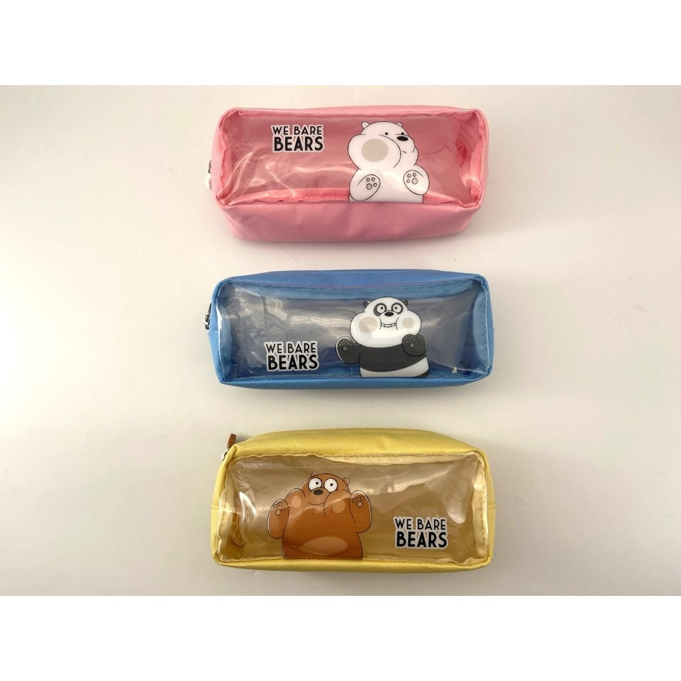 

Official BALI MINISO Kotak Pensil We Bare Bears We Bare Bears PVC Quadrate Stationery Case