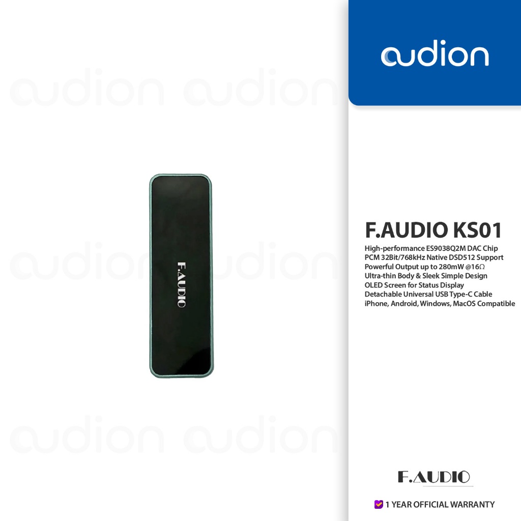 F.AUDIO/F AUDIO/FAUDIO KS01 ES9038Q2M 3.5mm USB Type-C/iOS DAC/AMP