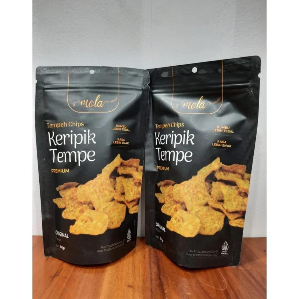 

Kripik Tempe Premium Ori Mola 50gr