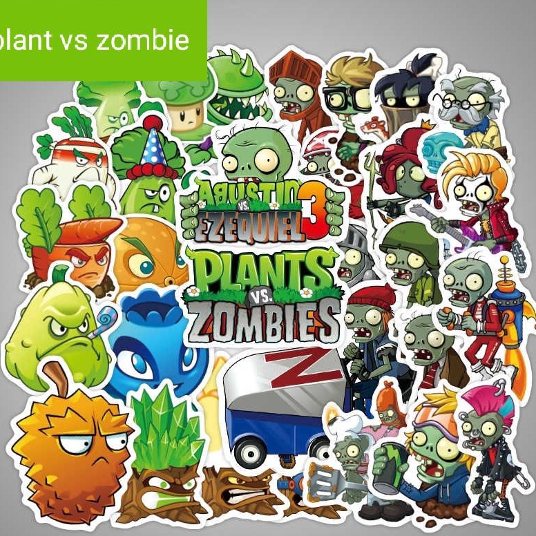 

Murah Stiker plant vs zombie paket cromovinyl ZQ