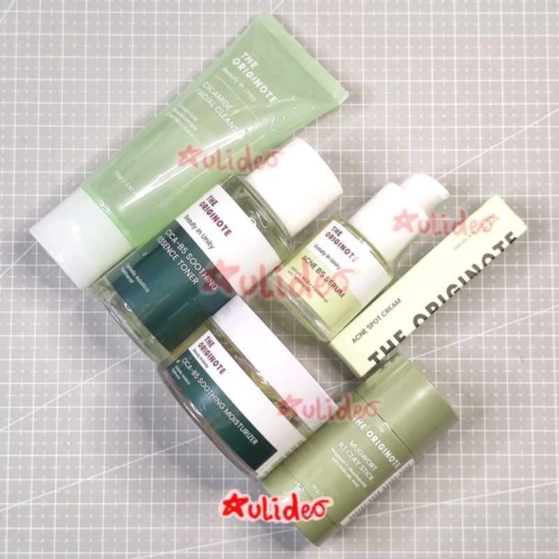 THE ORIGINOTE ACNE CICA KIT 6in1 Paket Skincare untuk Wajah Berjerawat Muka Oily