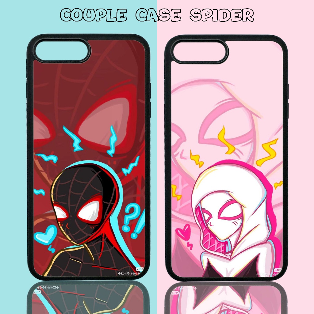 COUPLE CASE Spiderman Spidergwen 2 - ( FOR ALL TYPE HP ) - Case Couple - Case Hp - Casing Hp - Softc