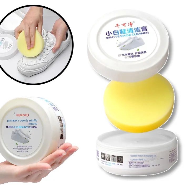 New Stock Cream Pembersih Sepatupembersih kulit sofaSemir Wax Alas Sepatu Casual Putih Cream pemutih