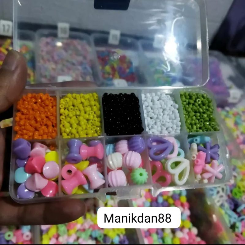 MB7 - Diy Pernak Pernik Gelang 1 Box Mute Manik Manik Pasir - Diy Manik Manik Gelang Aesthetic