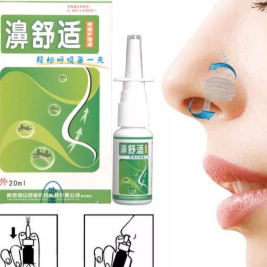 HJ6 Semprotan Hidung Rinitis Kronis Sinusitis Spray Tradisional Ramuan Cina Nasal Alat Terapi Sinusi