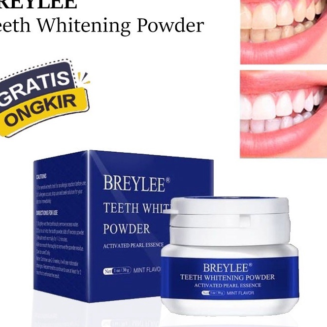KP8 TERMURAH Breylee Teeth Whitening Powder Braylee Bubuk Pemutih Karang Gigi 3gr  Original 3gr