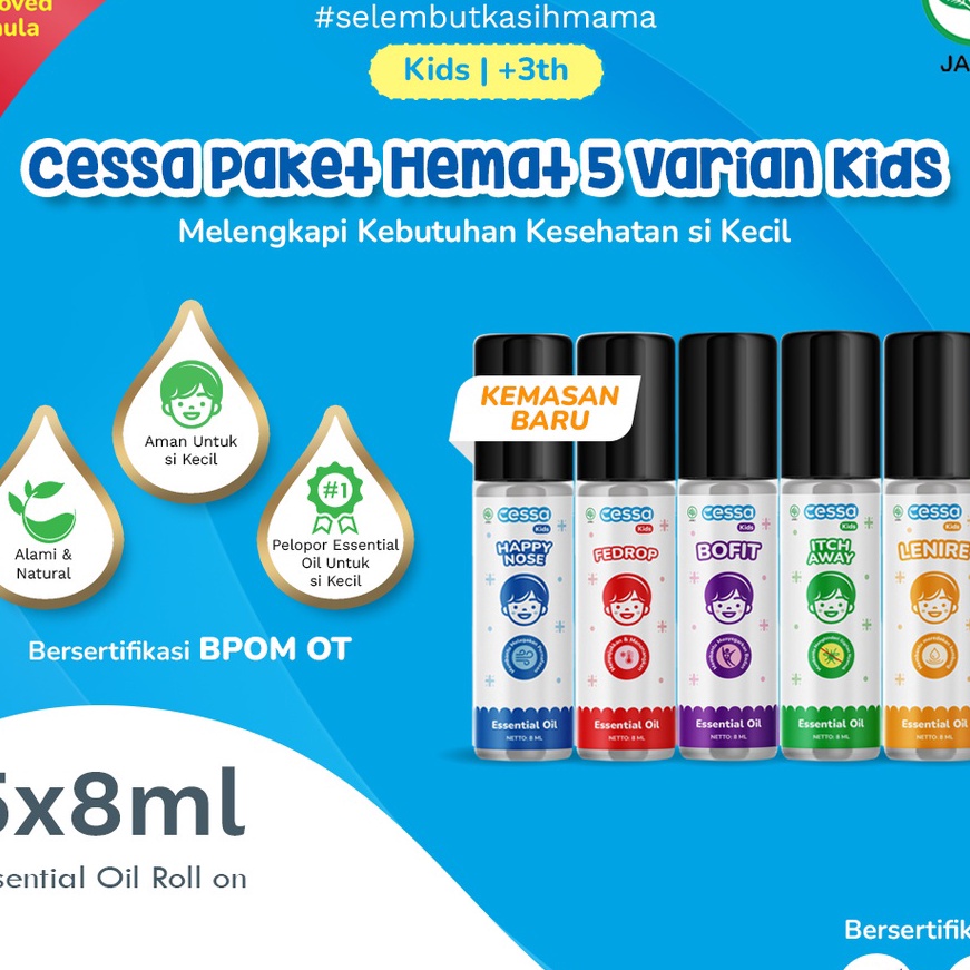 Hemat Cessa KIDS 36 tahun FeDrop  Happy Nose  Lenire  Itch Away dan Bofit  Herbal Bayi  Obat Flu Bay