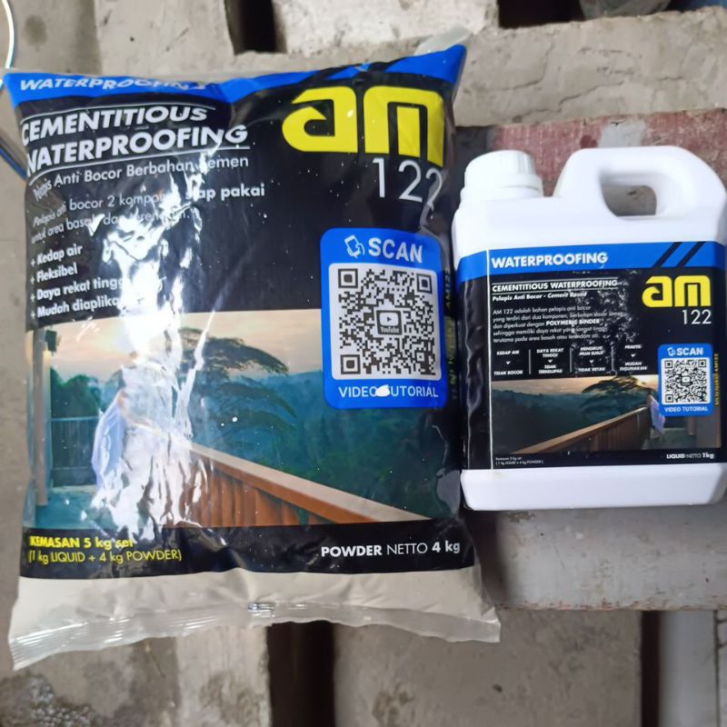 NEW AM 122-Pelapis Anti Bocor - Cement Basedadalah Bahan Pelapis Anti Bocor - 2 Komponen - Semen