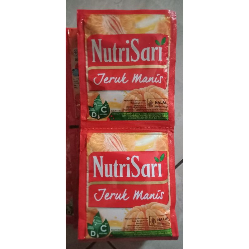 

Nutrisari Jeruk Manis 1 Renteng isi 10 sachet