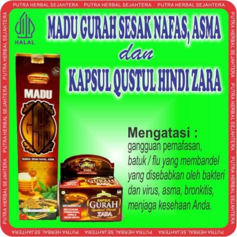 Paket gurah/kapsul gurah herbal/madu gurah herbal