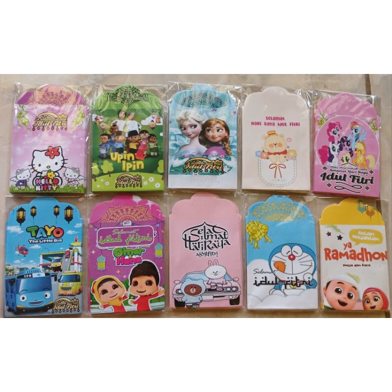 

AMPLOP LEBARAN MOTIF KARTUN LENGKUNG 10PAK/100BIJI