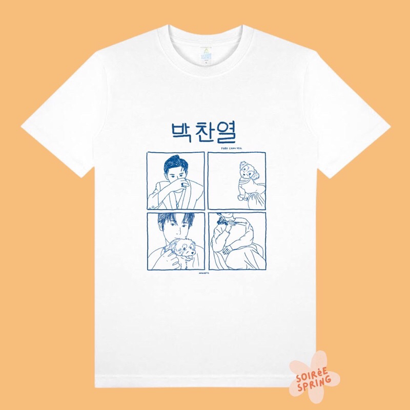 Chanyeol EXO Tshirt Blue Series Kaos Chanyeol EXO