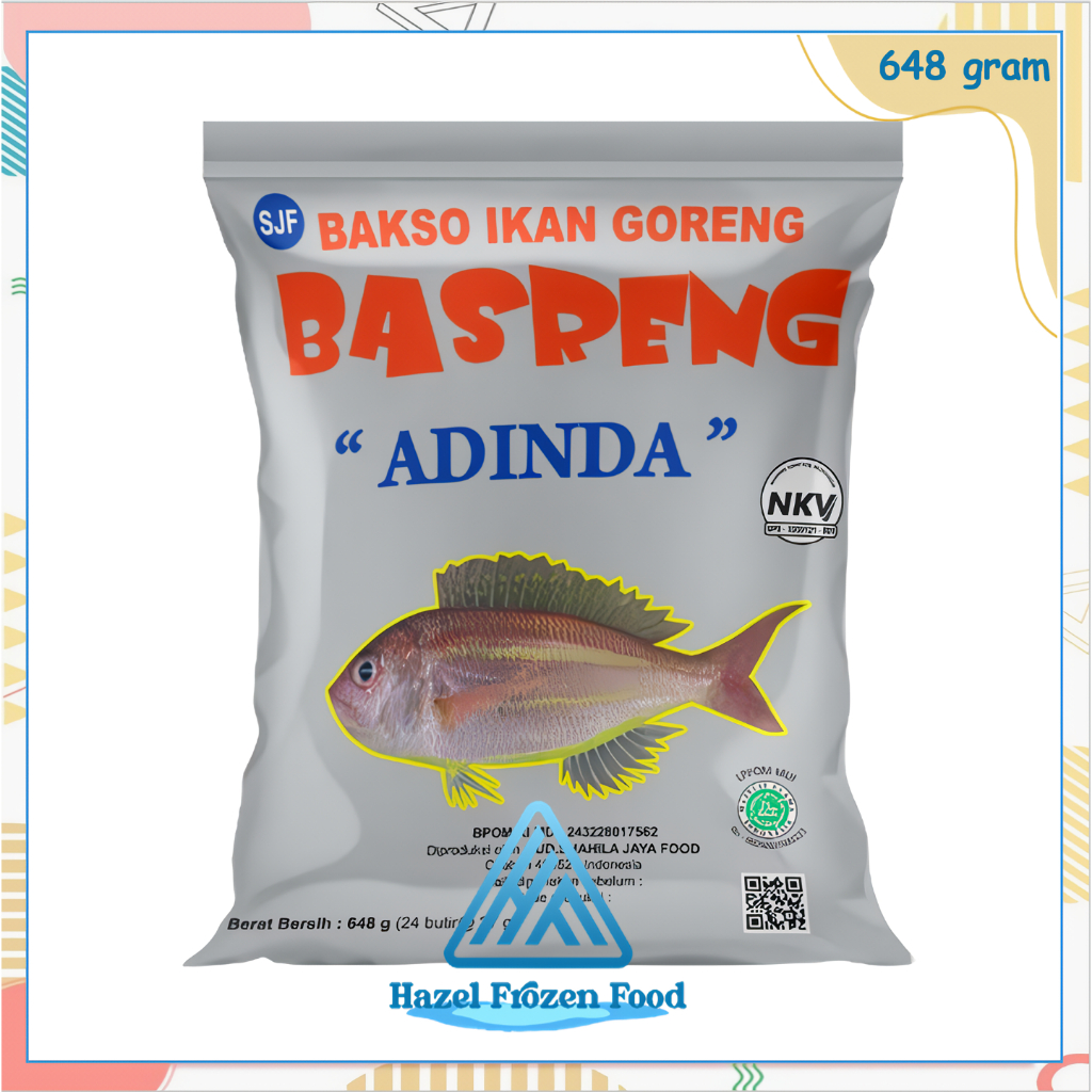 

Adinda Basreng Ikan Isi 24 butir Frozen Food Karawang