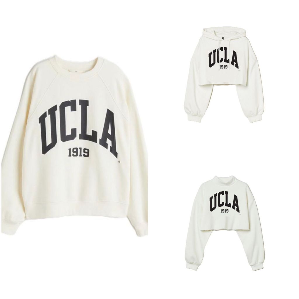 Sweatshirt Hoodie Crop H&M UCLA