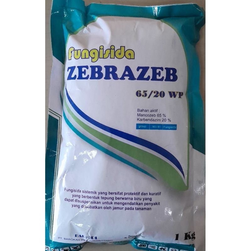 fungisida bahan aktif mancozeb 65 % + karbendazim 20 % ZEBRAZEB 65/20