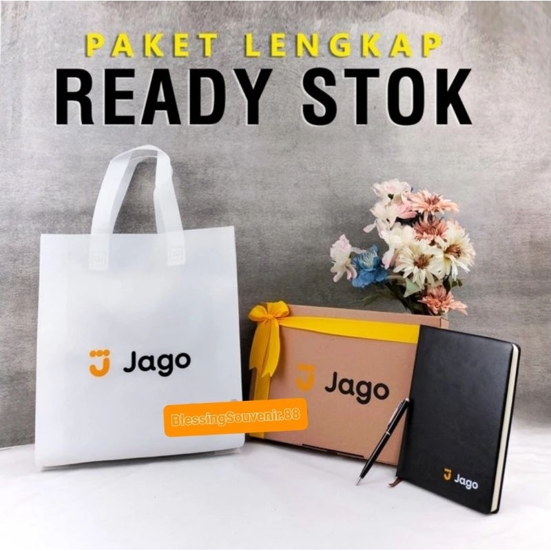 

Paket Seminar Kit - Gift Set Buku Agenda Kerja Notebook Kulit A5 Hitam