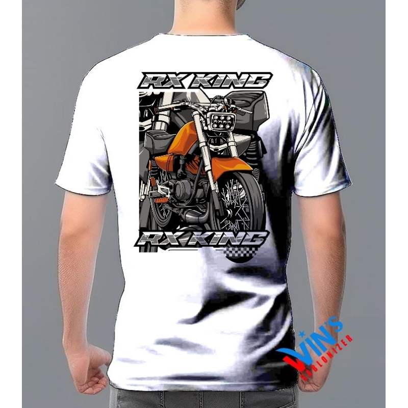 Kaos Motor RX King.PUTIH 100% Cotton Combed 30s