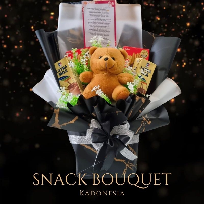 

Kado Cewek Buket Snack / Snack Bouquet / Buket Bunga Medium