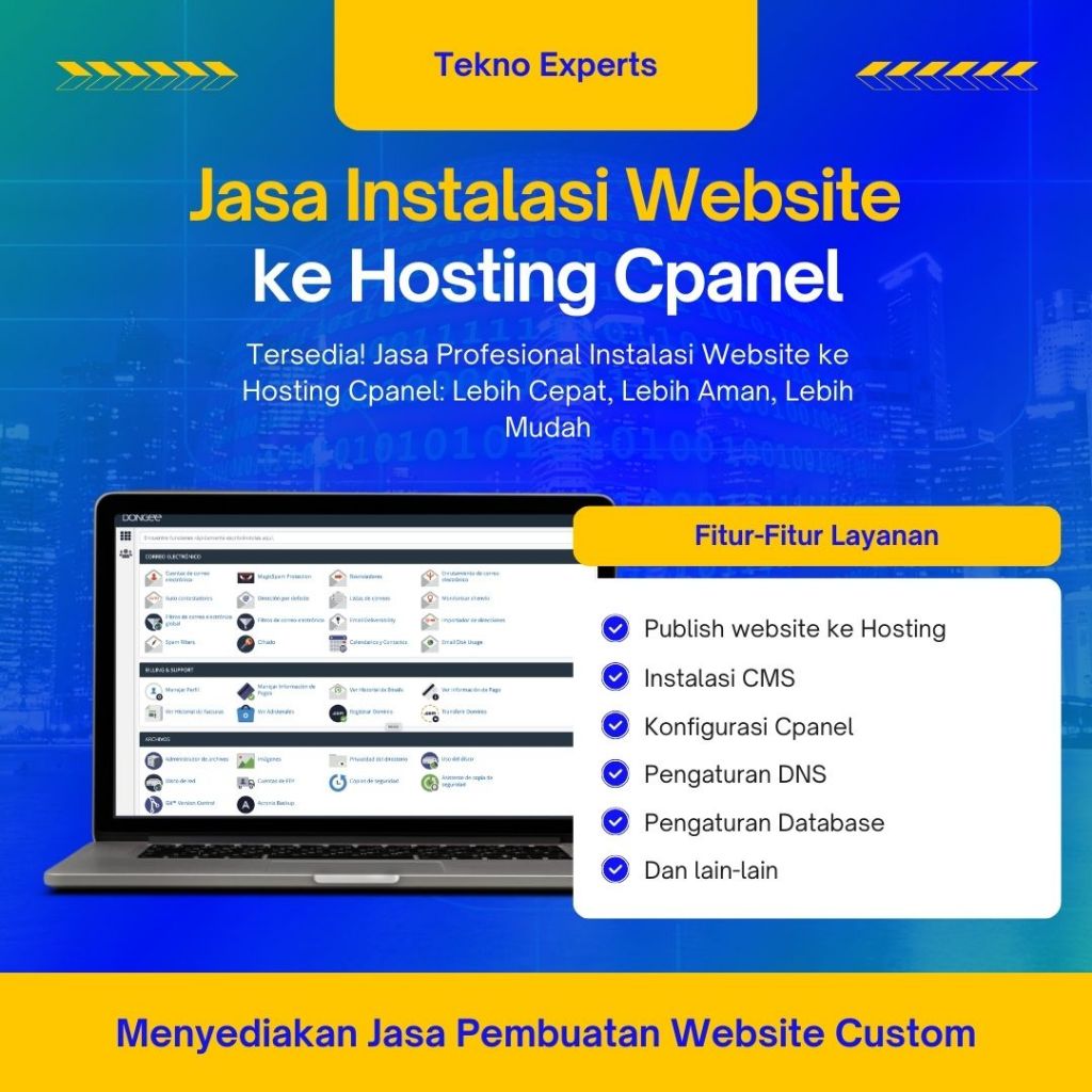 Jasa Instalasi Website Ke Hosting CPanel