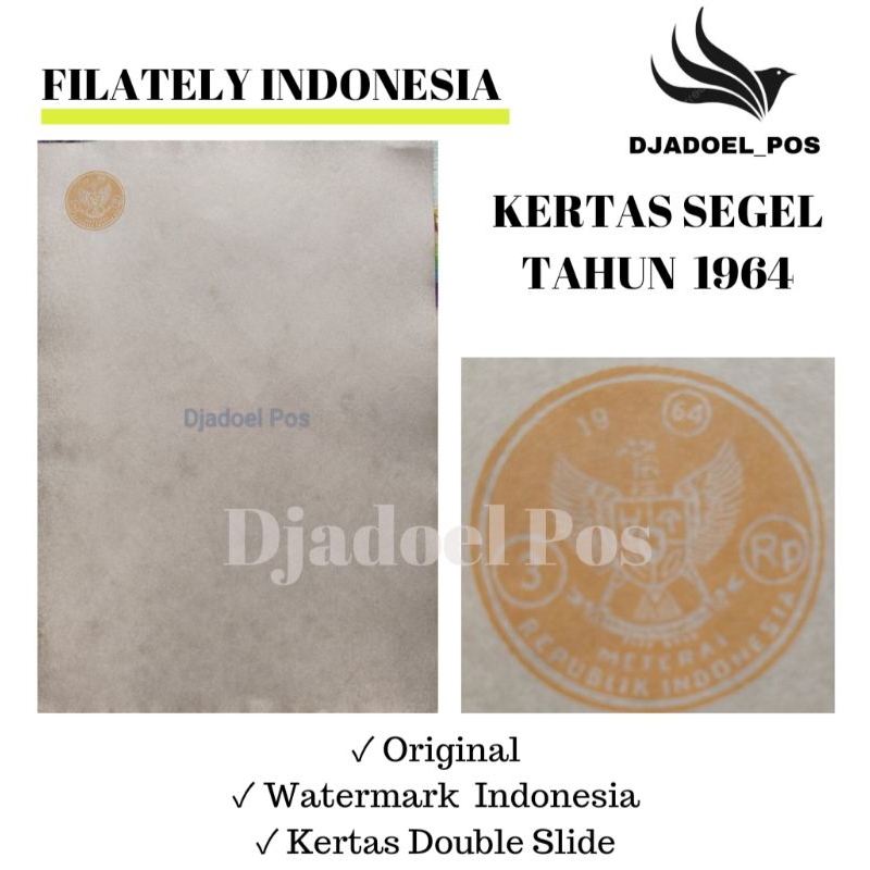 

KERTAS SEGEL TAHUN 1964 Double Asli