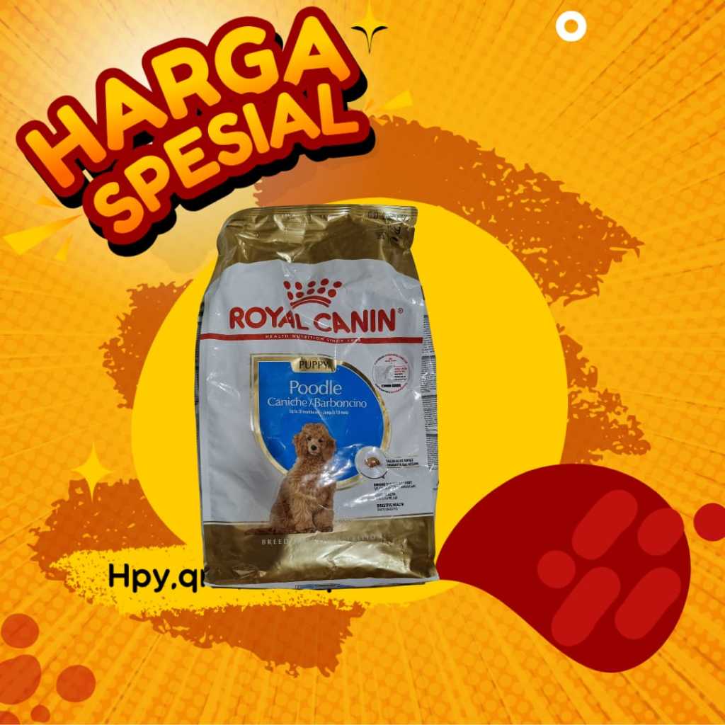 royal canin mini poodle puppy 3kg freshpack Royal Canin Poodle Puppy Makanan Anak Anjing 3kg