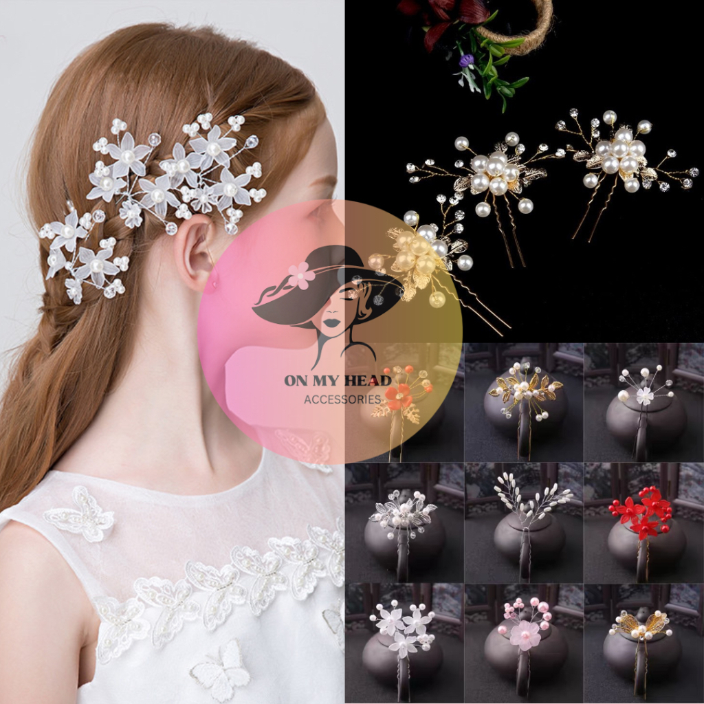 Sirkam Rambut Sanggul Pengantin Jepitan Mahkota Wanita Pesta Jepit Rambut Clipper Rambut Korea