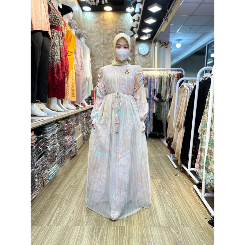 Gamis Outer kekinian / Dress Moderen / Gamis pesta / Gamis outer kekinian