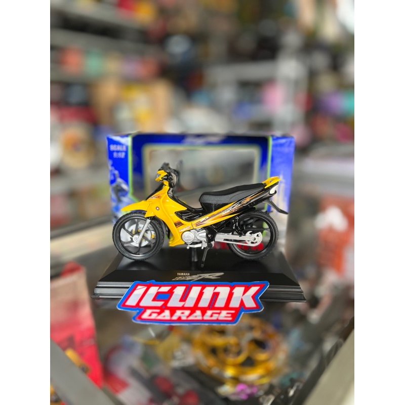 miniatur replica 125zr 2016 kuning yellow miniature diecast 125z