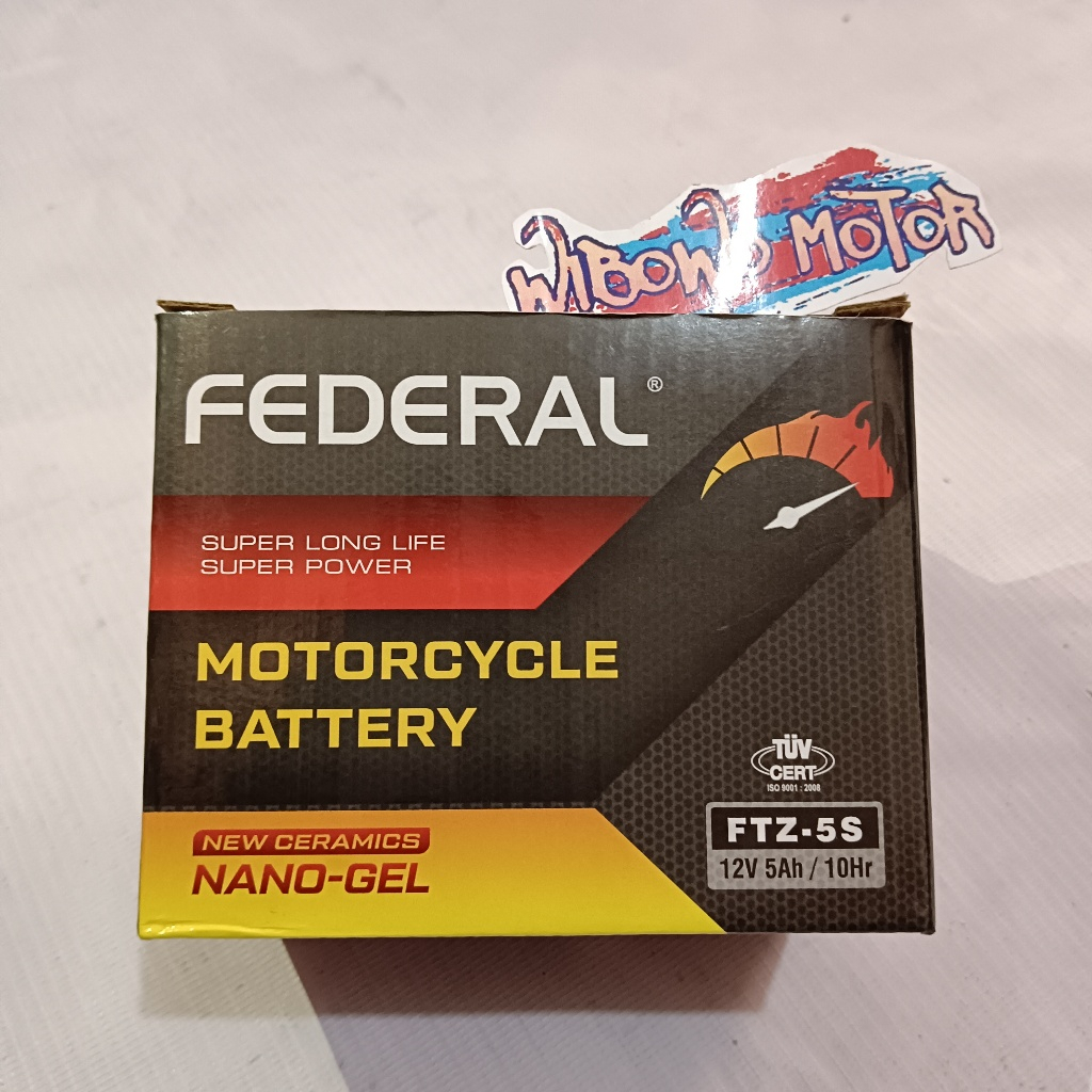 AKI ACCU FULL KERING GTZ5S AKI FEDERAL NANO GEL AKI MOTOR KARISMA VIXION VARIO BEAT MIO JUPITER REVO