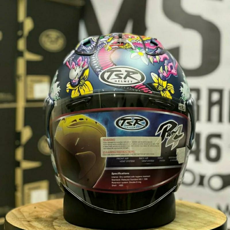 Helm Tsr Ram4 Motif Oriental Blue