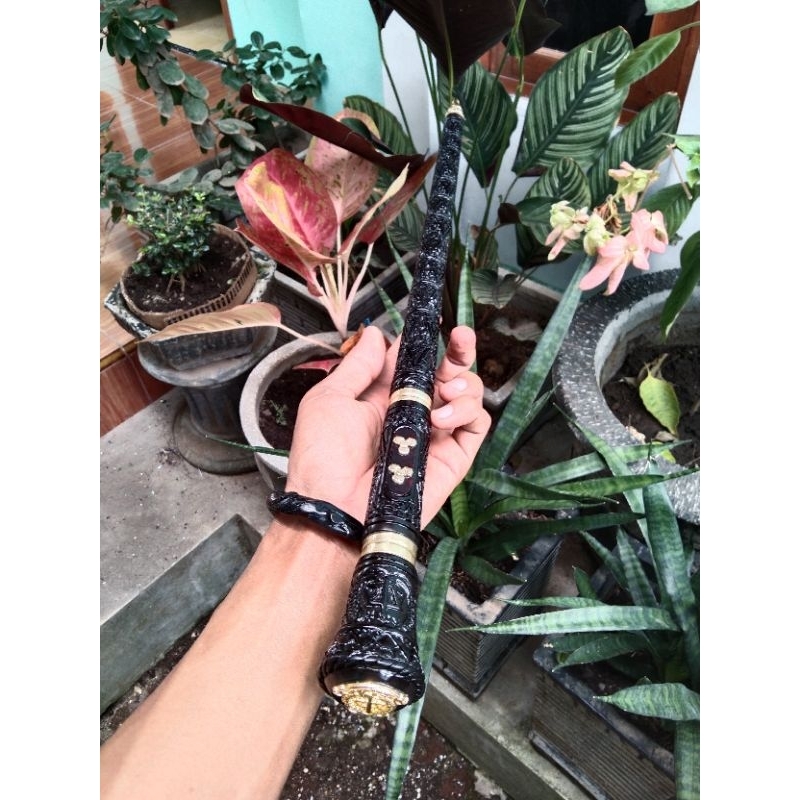 TONGKAT KOMANDO JAKSA UKIR 3D