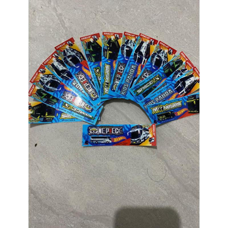 

15 psc sticker anti air asli/ sticker bus mania viral full hotwheels