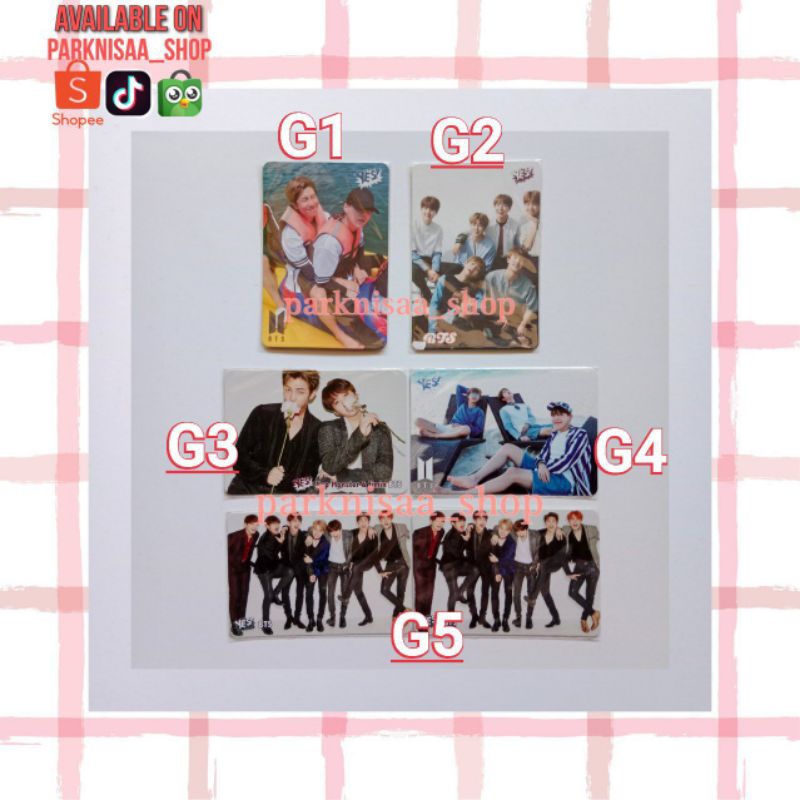 photocard PC rare hd yescard magazine Hongkong BTS RM namjoon seokjin jin Yongi Suga Hosoek J-Hope J