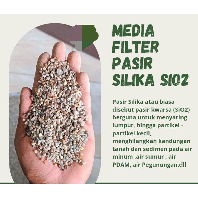 Pasir silika / gravel / kuarsa kasar per 1kg