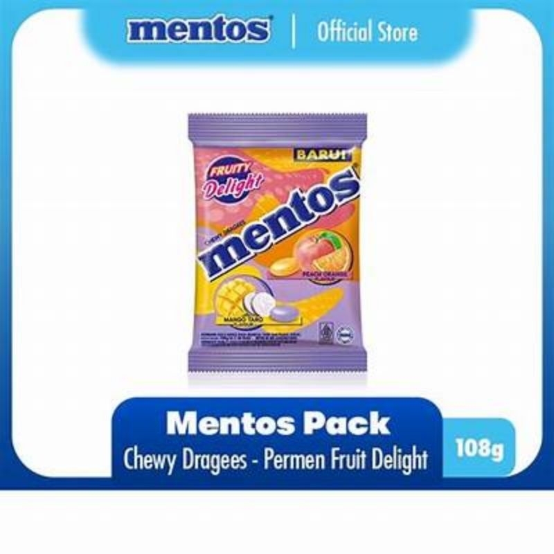 

Mentos Fruity Deligth Isi 50 Butir - Permen Mentos Aneka Rasa