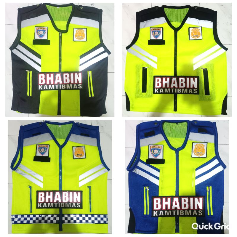 Rompi bhabinkamtibmas,rompi polpp,jaket polisi