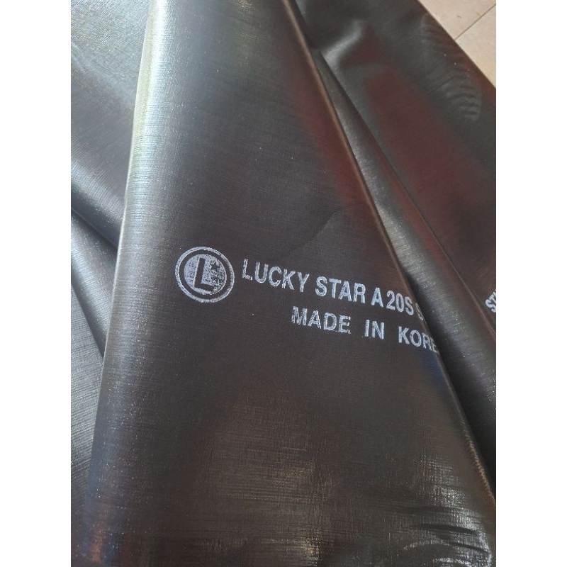 Terpal Plastik A20S Super UV Hitam Lucky Star [Custom]