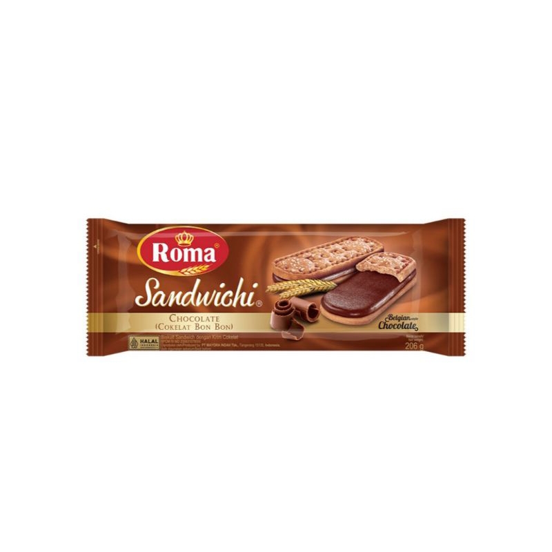 

Roma Sandwich Biskuit Chocolate 189gr