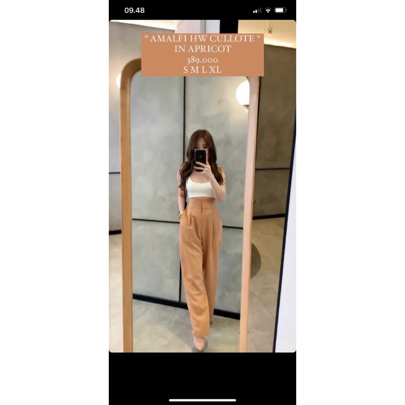 Amalfi HW cullote in apricote goulding (preloved)