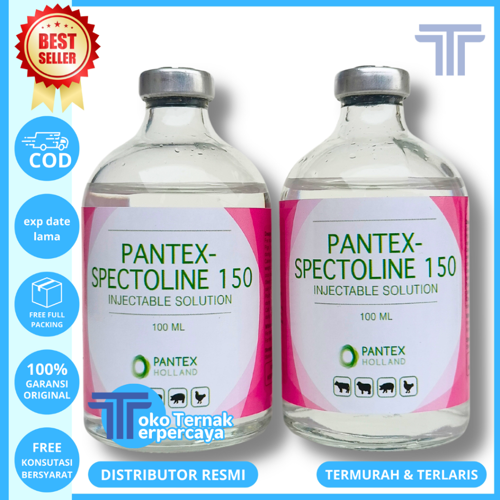 PANTEX SPECTOLIN 100ML - Obat Snot Cekrek Ngorok CRD Complex Ayam Ampuh - Like LS Injection Interspe